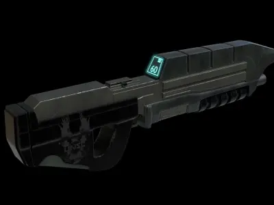 Halo Assault Rifle  3D model