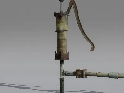HandPump  Low-poly 3D model