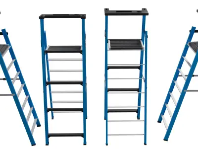 Step Ladder Low-poly 3D model purchase