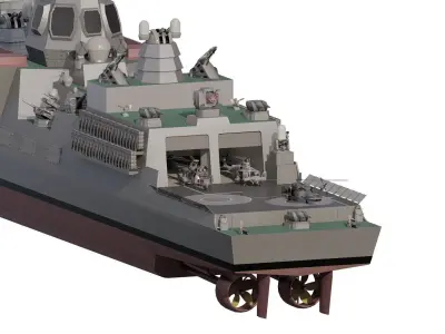 Stealth navy cruiser 3D model