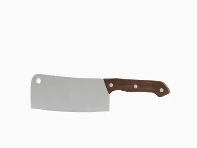 Meat Cleaver B 03 Low-poly 3D model