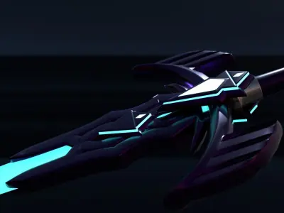 Fancy Glowing Sword 3D model