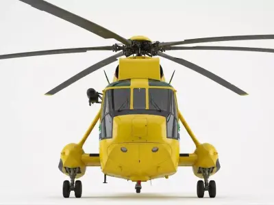 Westland Sea King Search and Rescue Helicopter 3D model