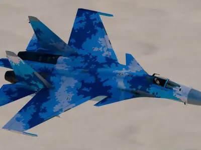Sukhoi Su-37 3D model