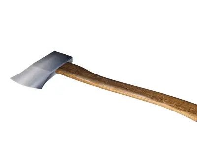 Low Poly Axe 3D Model Game Ready PBR Asset 3D model