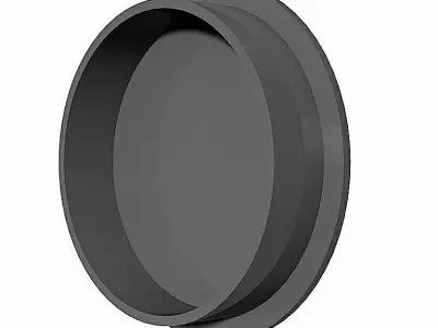 PVC Low Pressure End Caps - Socket Connection Free 3D model