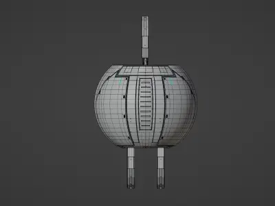 Robot Speaker Free low-poly 3D model