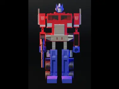 90s Optimus Prime Model 3D model