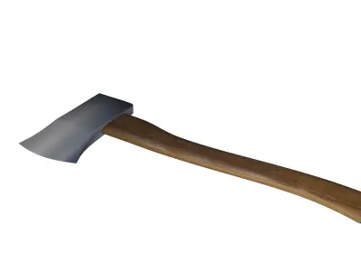 Low Poly Axe 3D Model Game Ready PBR Asset 3D model