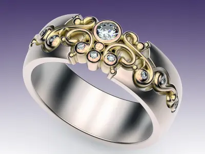 Ring Tracery  3D print model