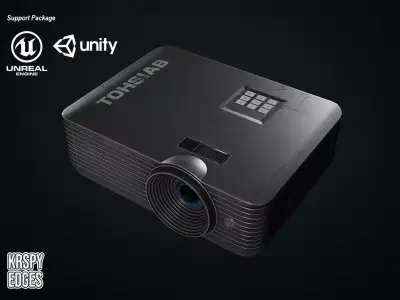 Projector Game Ready Assets Low-poly 3D model