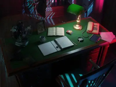 Detective Office 3D model