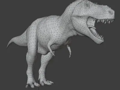 T-Rex Low-poly 3D model get