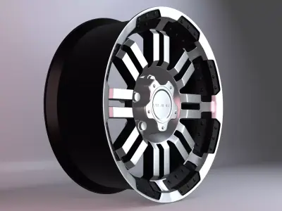 Vision Warrior Gloss Wheels 3D model