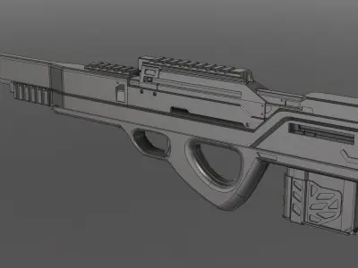 Sniper rifle 3D model purchase