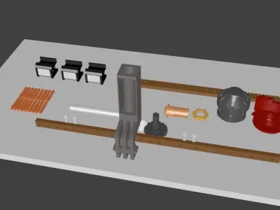 Tap Changer Assembly 30AMP Low-poly 3D model