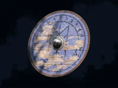 Viking Shield 6 - New and war-torn 3D Model Pack