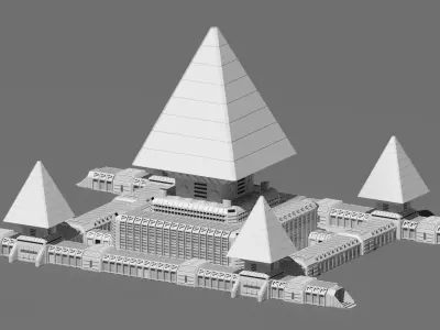 sci fi base  3D model