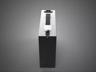 MOBILE ELECTRIC LITHIUM ION BATTERY PACK SUITCASE HANDLE CASING 3D model