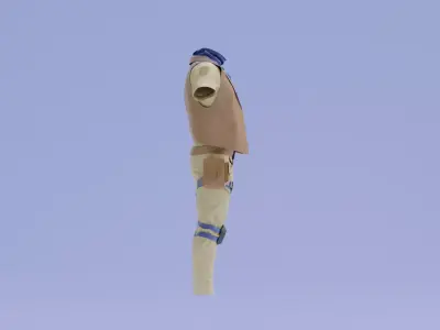 Male Soldier Outfit - 3D Model 3D model