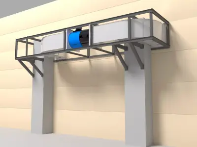 Ventilation box 3D model