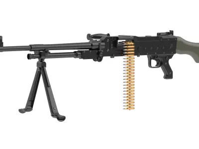 FN MAG Free low-poly 3D model