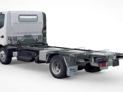 Hino 616 Hybrid Chassis 2020 Low-poly 3D model