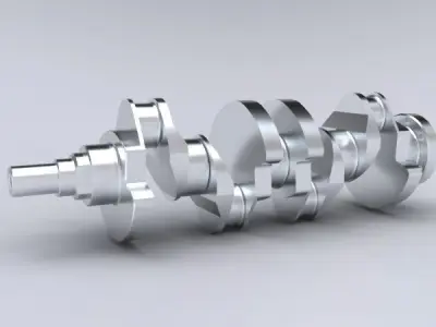 Reciprocating assy Free 3D model