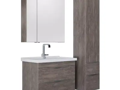 Furniture set Evora 60-80-100 Oak antique 3D model