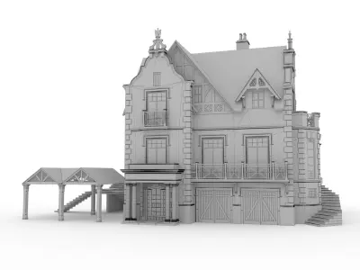 Private house 3D model 6