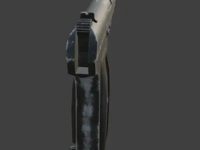 weapon tokarev Low-poly 3D model