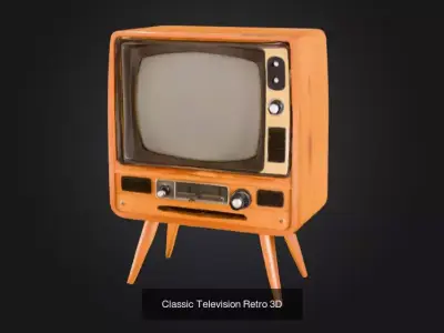 Vintage Retro Props Set 3D Model Pack