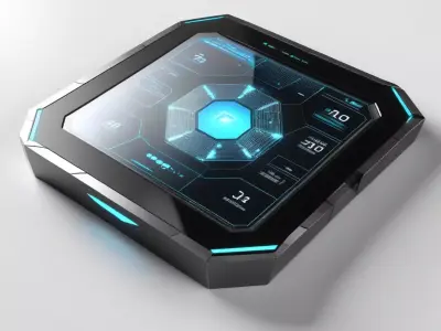 SciFi Control Panel Hologram 3D model