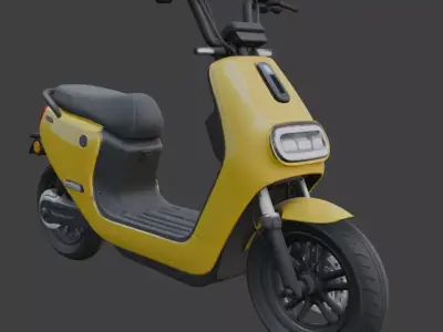 Stylized Electric Scooter 3D Model 3D model purchase
