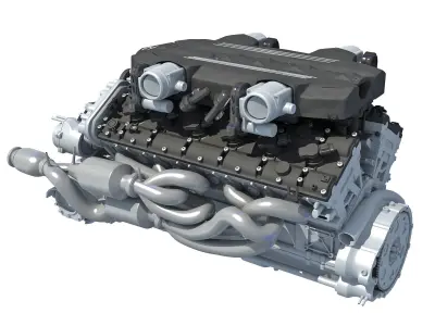 V12 Engine 3D model purchase