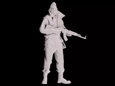 Printable CS2 ROMANOV CHARACTER 3D print model