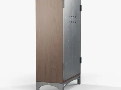 Industriart wardrobe 3D model purchase