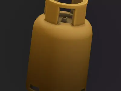 Stylized Gas Tank Free low-poly 3D model