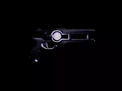 Experimental Rift - PBR Game-Ready Pistol Low-poly 3D model
