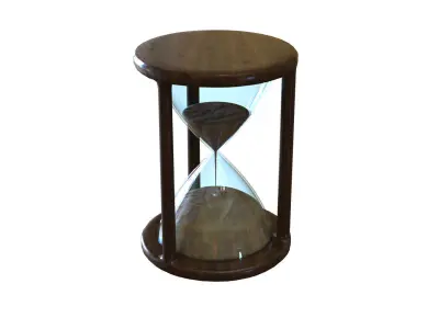 Hour Glass Low-poly 3D model