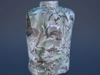 Military Vest Low-poly 3D model order