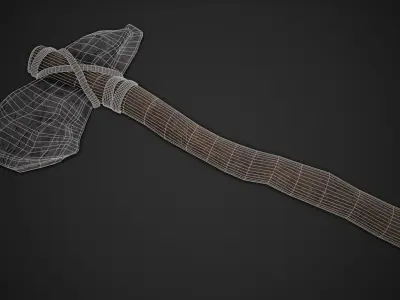 Stone Axe 2 Low-poly 3D model