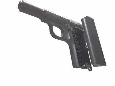 Astra 300 Semi-automatic Pistol Low-poly PBR Low-poly 3D model