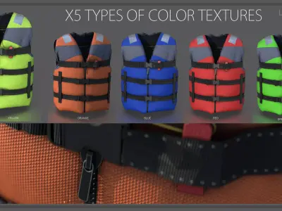 LIFEJACKET life jacket 3D model