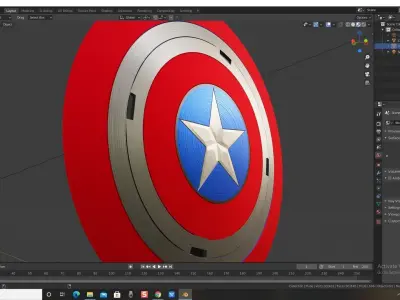 Captain America new Shield 3D model