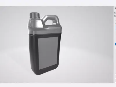 Product Mockup Jerrycan 5L 3D model