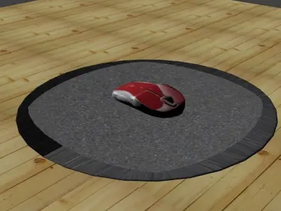 computer mouse Low-poly 3D model
