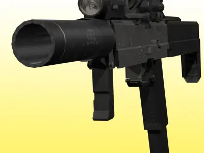 FMG 9 Rig Low-poly 3D model