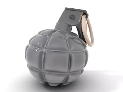 Grenade model pack with detailed texture and design Low-poly 3D model