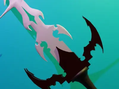 SWORD BLENDER Low-poly 3D model